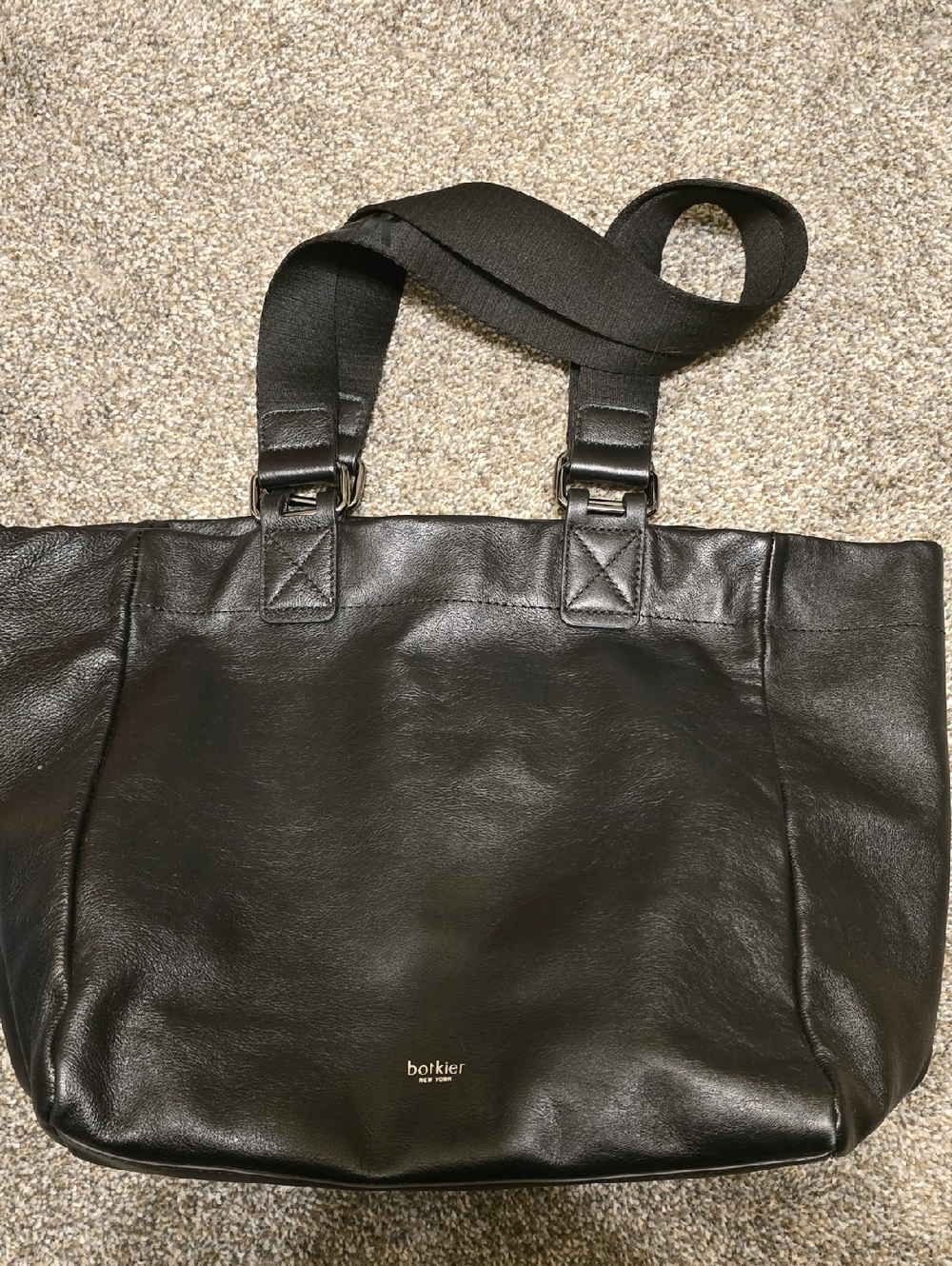 Botkier Black Leather Shoulder Tote for Men